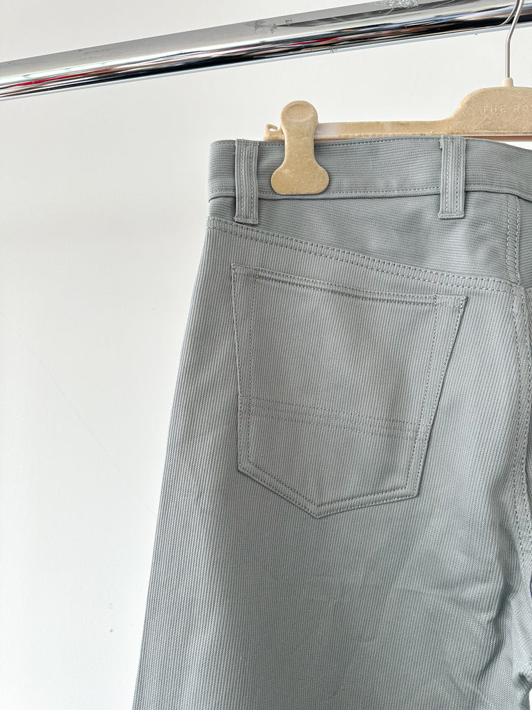 Drake's Bedford Cord 5 Pocket Trousers In Stone Blue - House Of Huntington