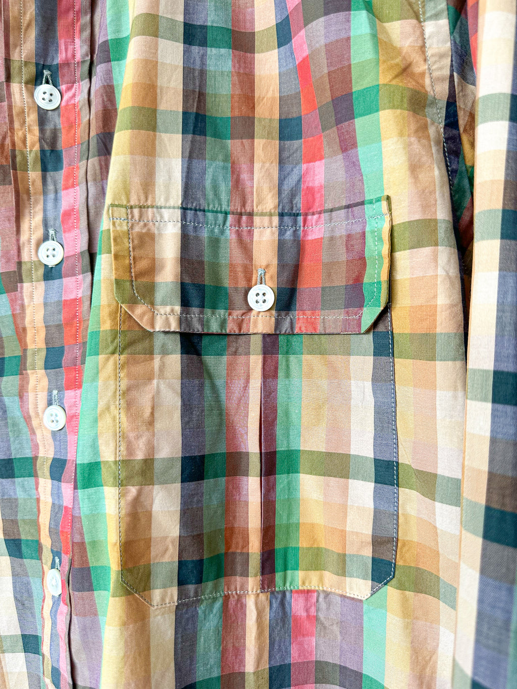 Drake's Multicoloured Checked Cotton Shirt - House Of Huntington