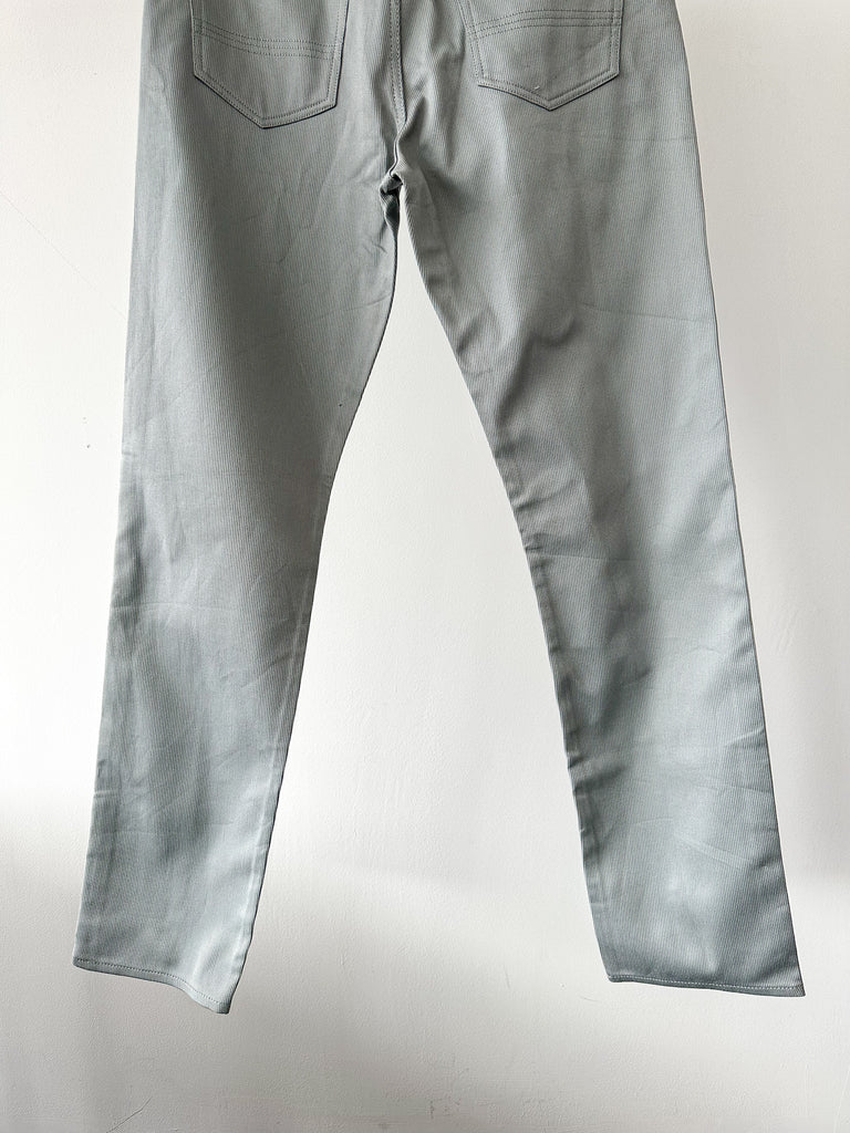 Drake's Bedford Cord 5 Pocket Trousers In Stone Blue - House Of Huntington