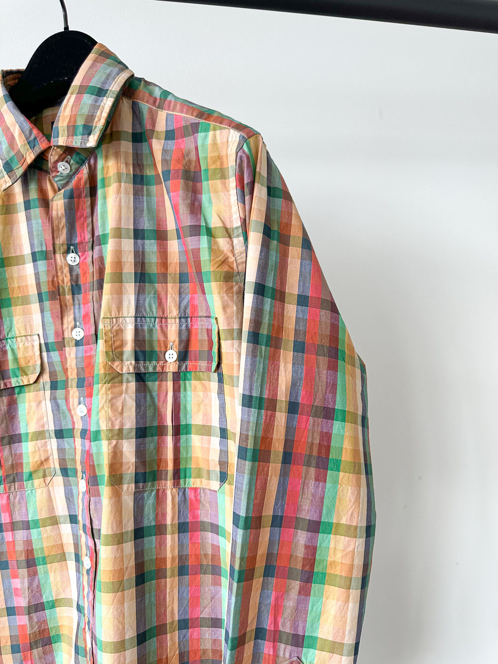 Drake's Multicoloured Checked Cotton Shirt - House Of Huntington