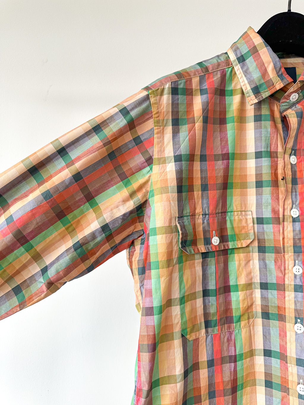Drake's Multicoloured Checked Cotton Shirt - House Of Huntington