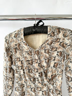 Altuzarra Snake Print Martha Long Sleeve Dress
