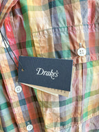Drake's Multicoloured Checked Cotton Shirt - House Of Huntington