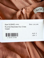 Robe fourreau dos nu froncé La Lune Shona Joy