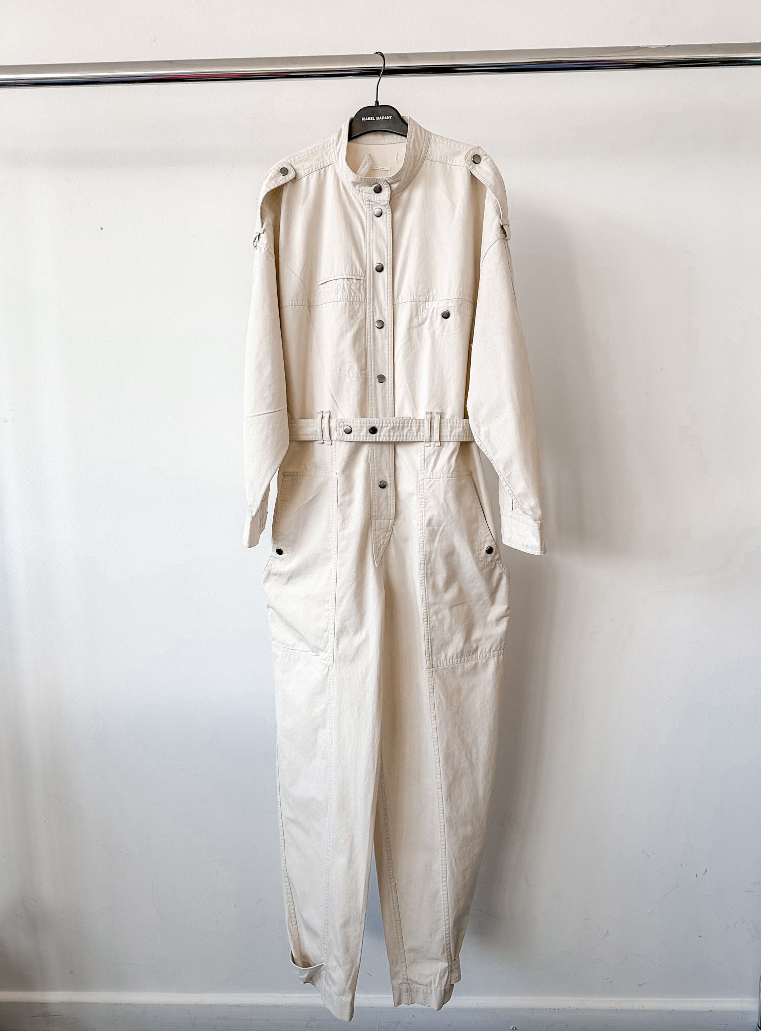 Combinaison ceinturée ivoire crème Ruthel d'Isabel Marant Étoile