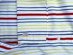 Drake's White Red Yellow Green Striped Formal Shirt - House Of Huntington