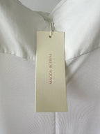 Magda Butrym Rose White Sweetheart Midi Dress