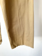 Adjustable Costume Japan Cotton Canvas Beige Trousers - House Of Huntington
