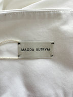 Magda Butrym Rose White Sweetheart Midi Dress