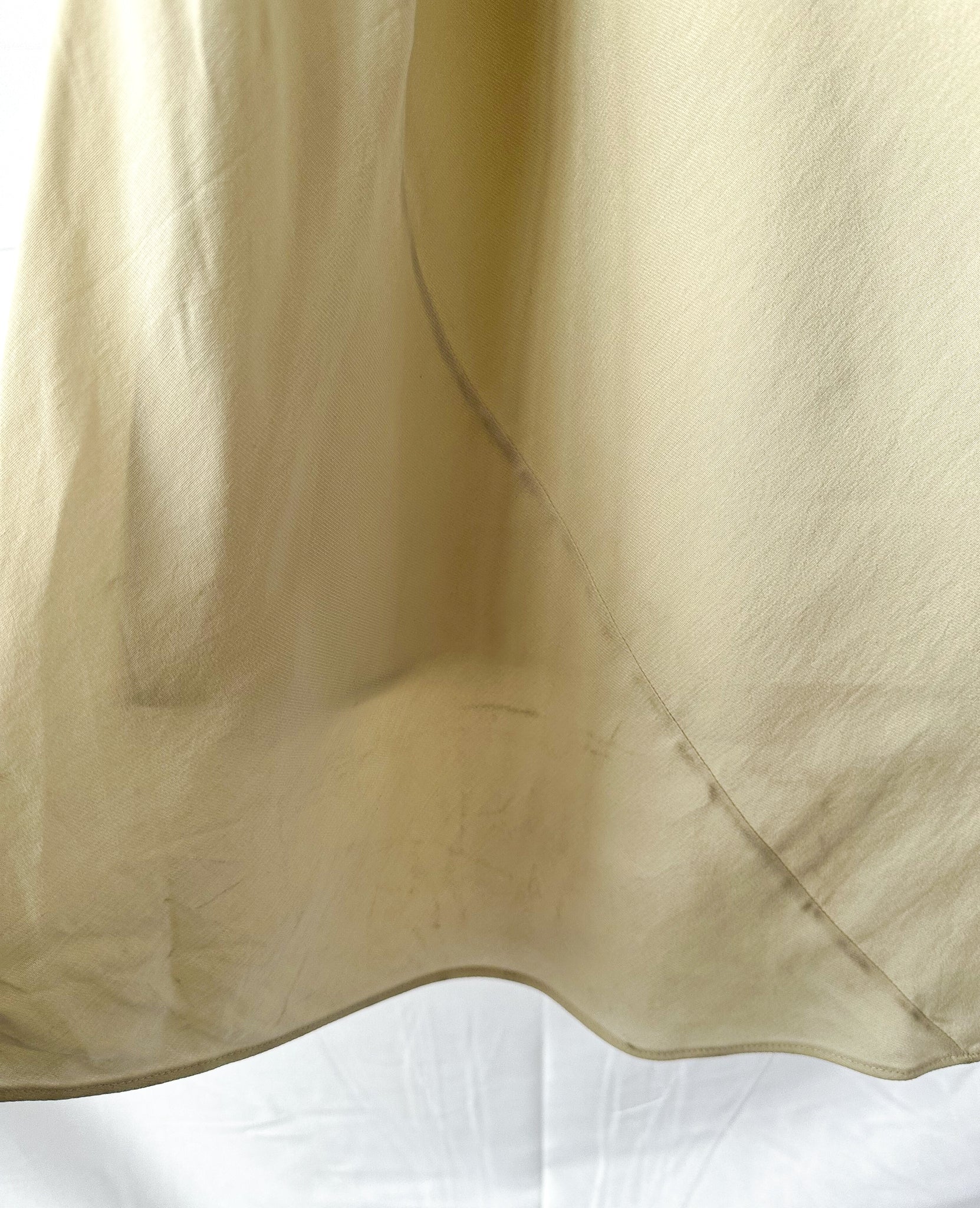 St Agni Dove Ivory Draped Cowl Dress