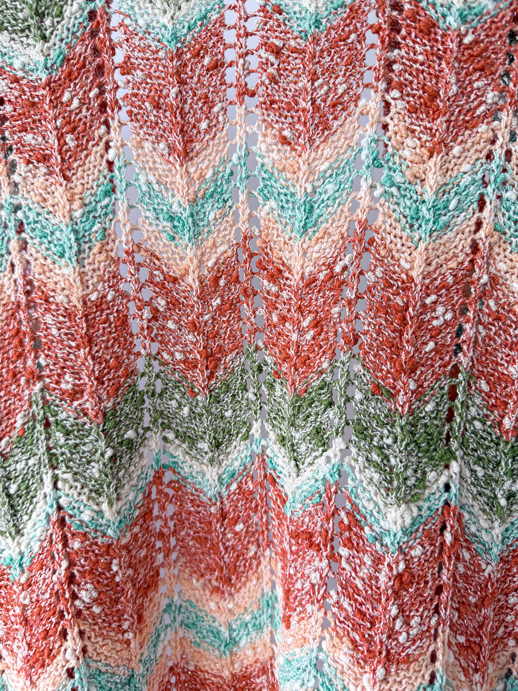 Hayley Menzies Pink Zigzag Andes Boucle Cardigan