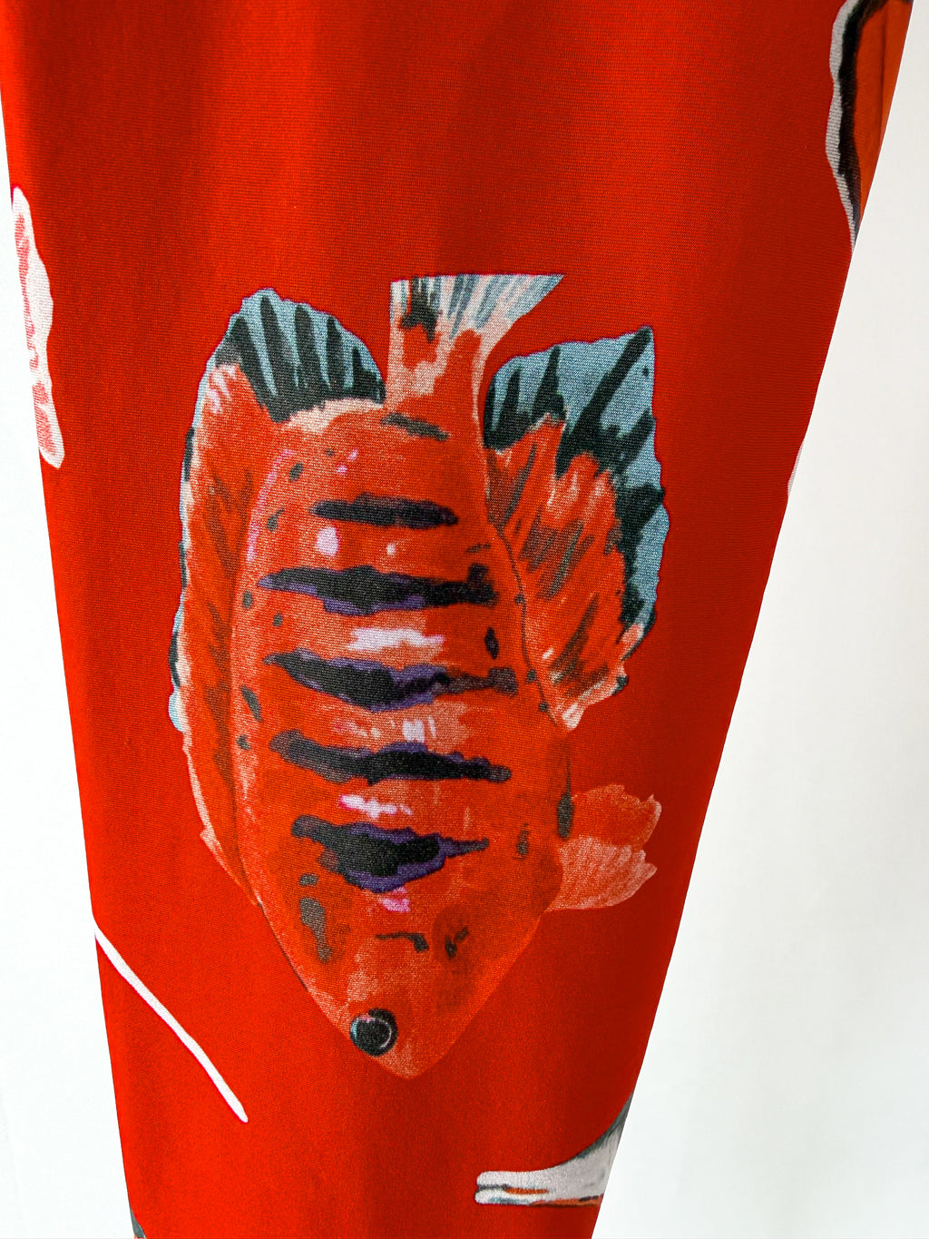 Dolce & Gabbana Fish Print Footed Leggings