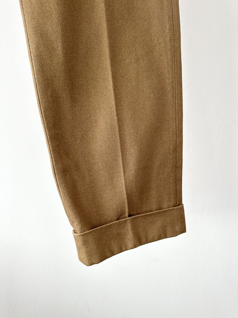 Drake's Brown Cropped Trousers - House Of Huntington