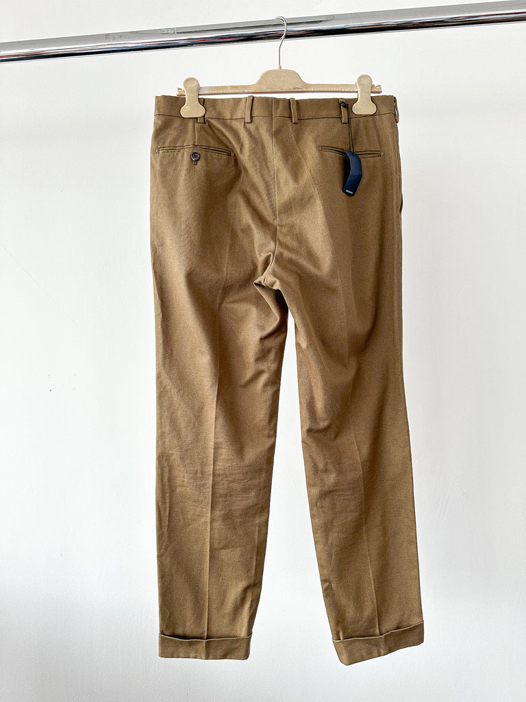 Drake's Brown Cropped Trousers - House Of Huntington