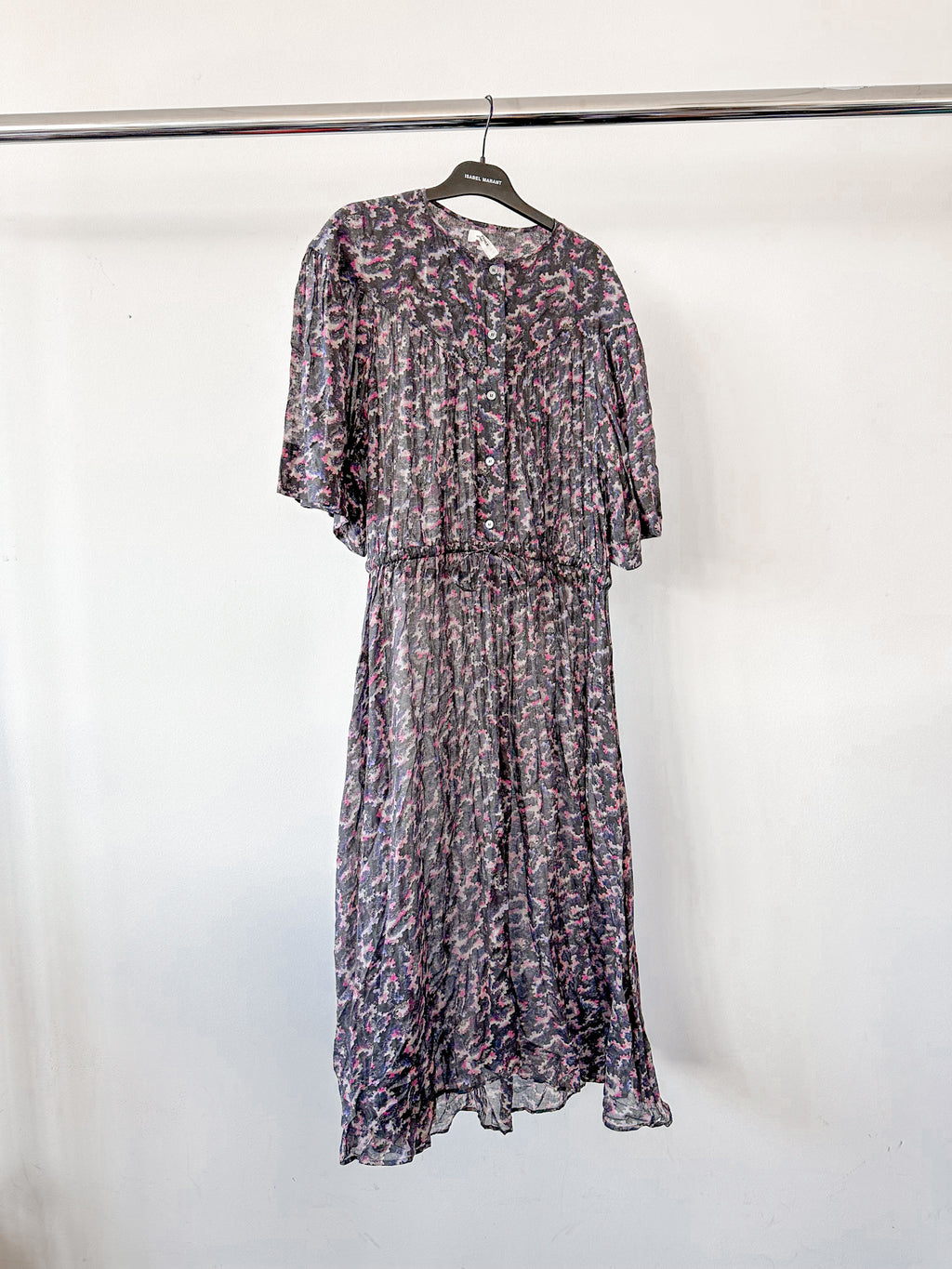 Isabel Marant Etoile Imaggy Floral Print Summer Midi Dress