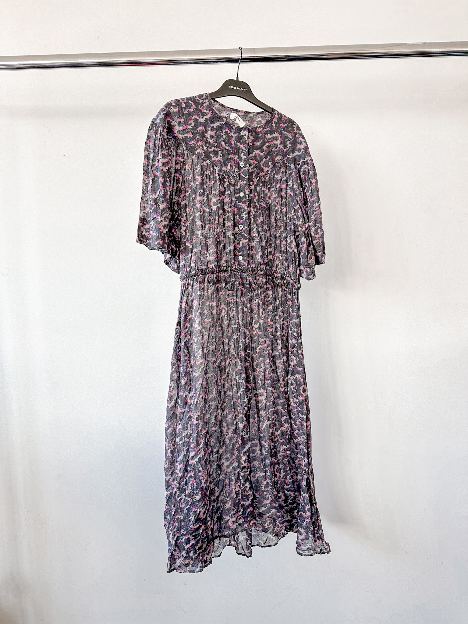 Isabel Marant Etoile Imaggy Floral Print Summer Midi Dress