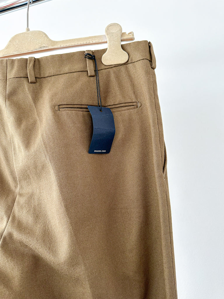 Drake's Brown Cropped Trousers - House Of Huntington