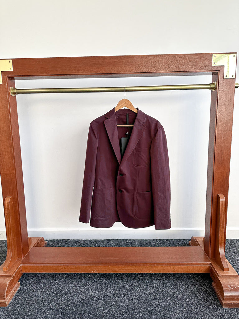 Slowear Teknosartorial Burgundy Breathable Blazer Jacket - House Of Huntington