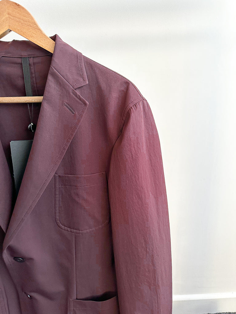 Slowear Teknosartorial Burgundy Breathable Blazer Jacket - House Of Huntington