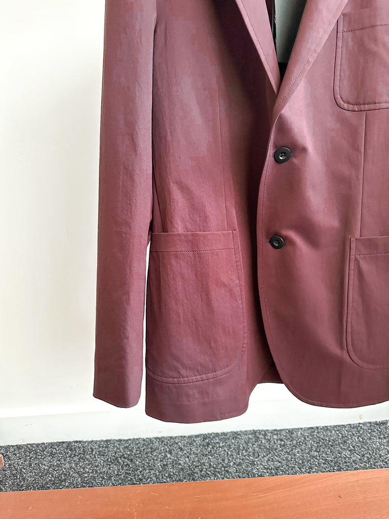 Slowear Teknosartorial Burgundy Breathable Blazer Jacket - House Of Huntington