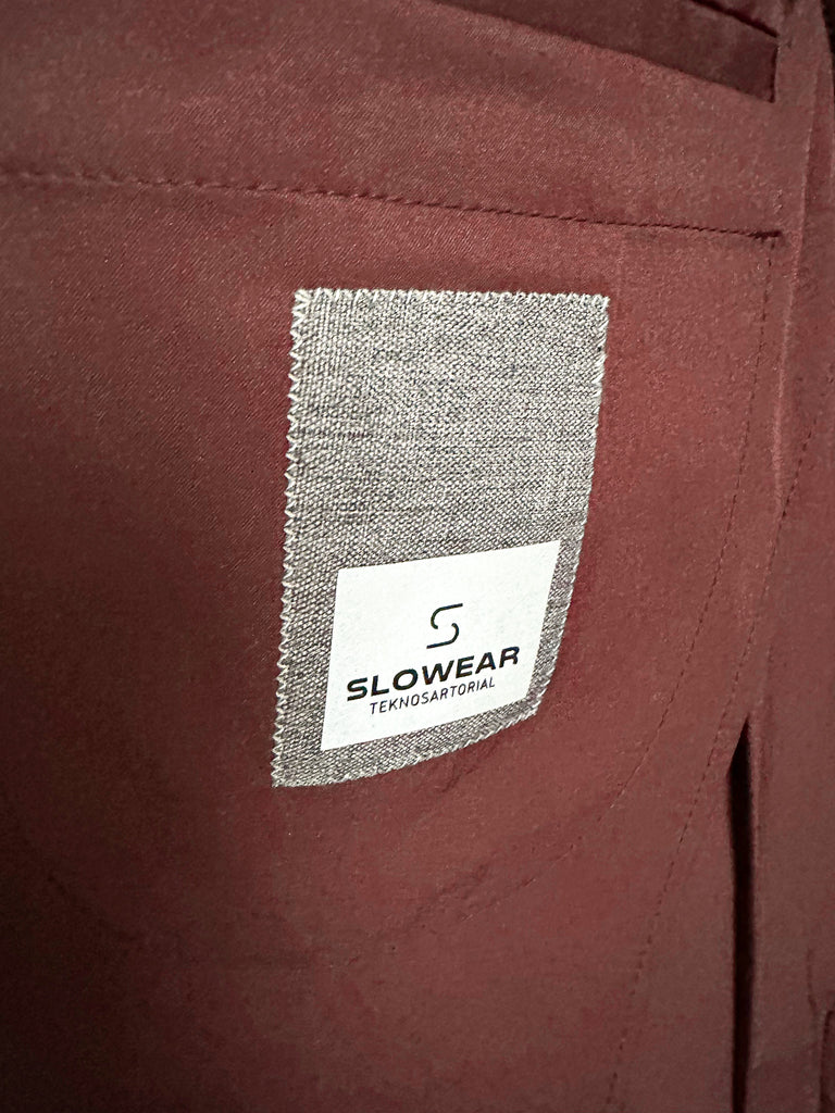 Slowear Teknosartorial Burgundy Breathable Blazer Jacket - House Of Huntington