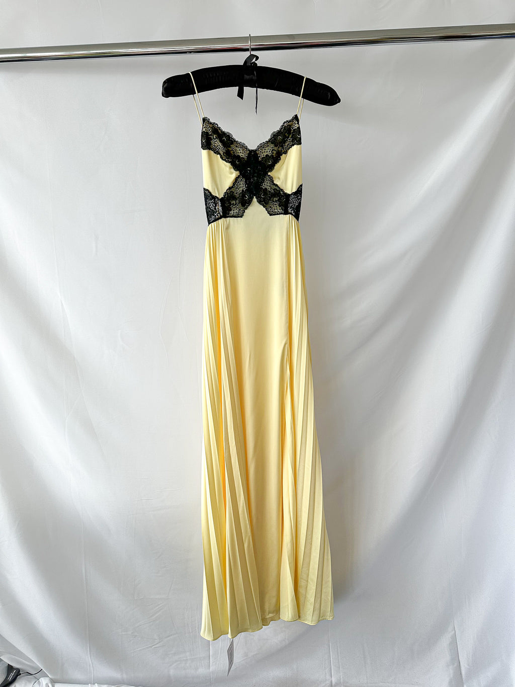 Self-Portrait Yellow Lace Maxi Dress