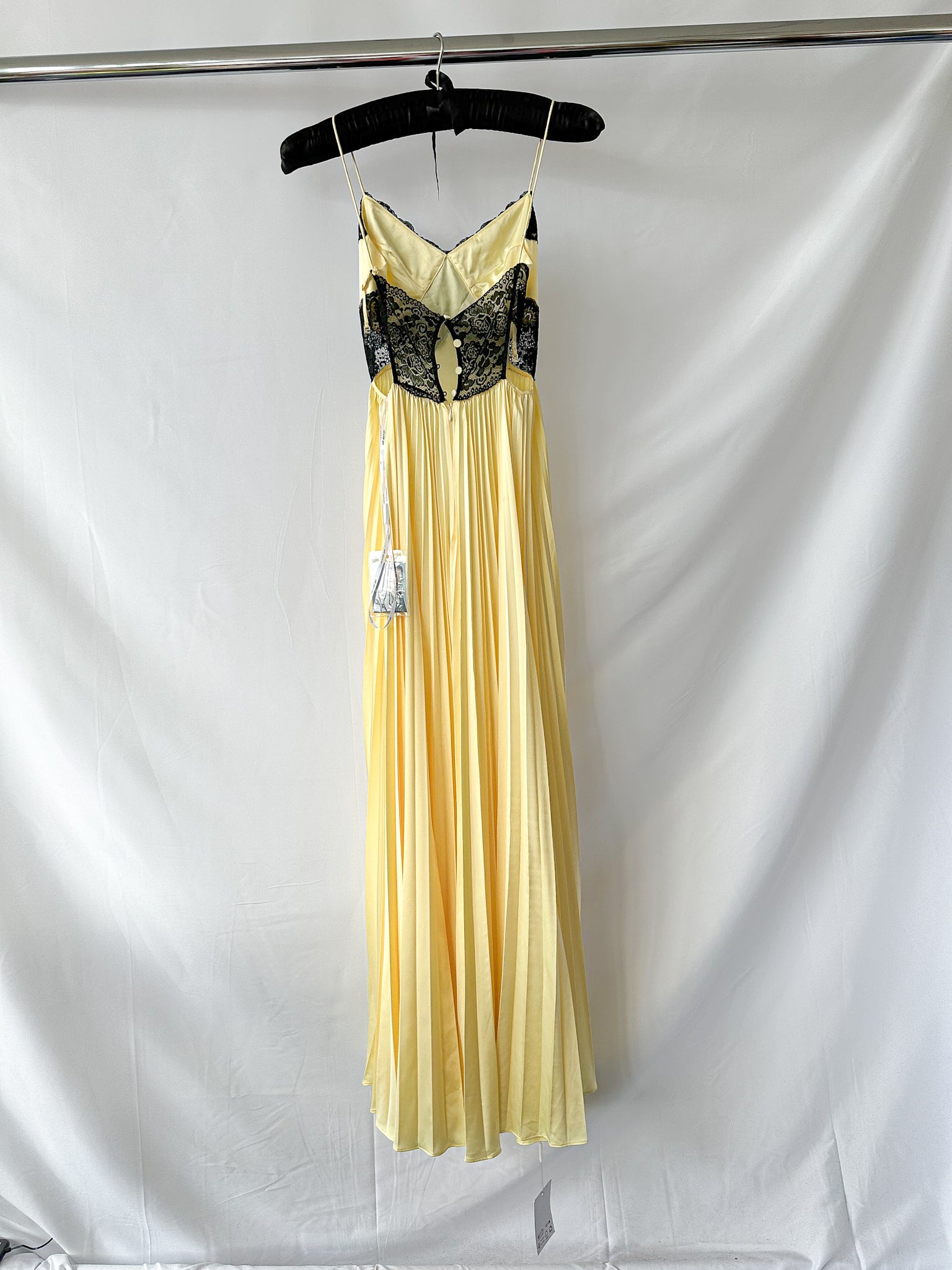 Self-Portrait Yellow Lace Maxi Dress