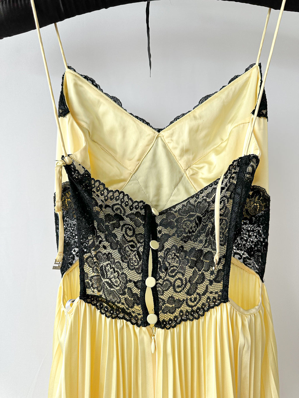 Self-Portrait Yellow Lace Maxi Dress