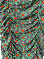 KITRI Deirdre Wavy Heart Print Long Sleeve Dress