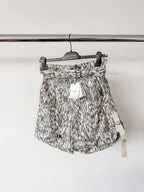 Isabel Marant Etoile Kaloscoe Printed High Waist Belted Cargo Shorts