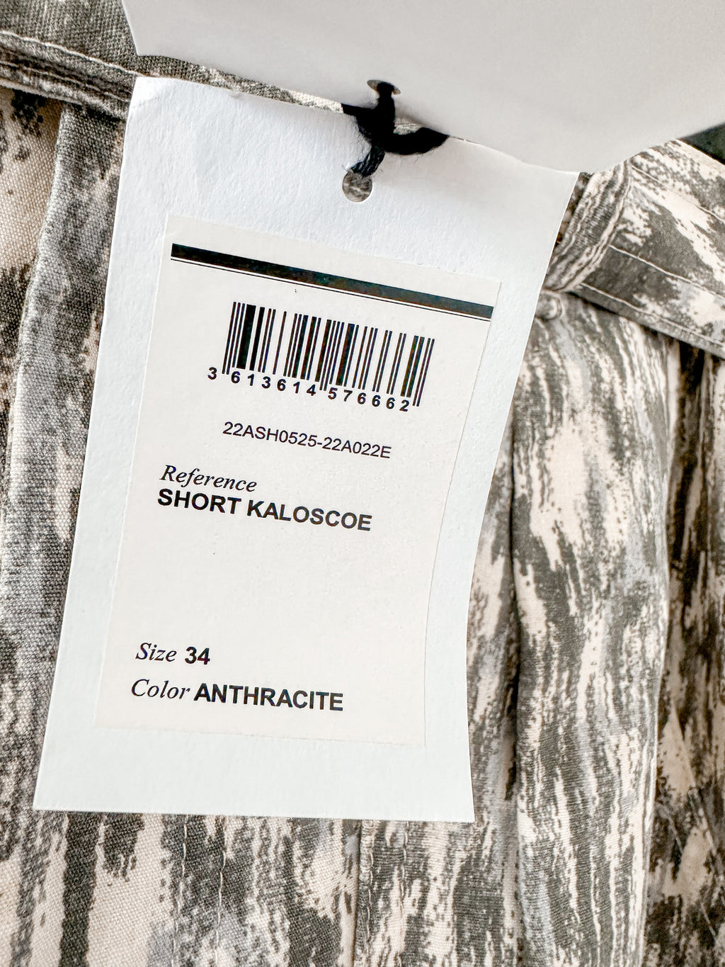 Isabel Marant Etoile Kaloscoe Printed High Waist Belted Cargo Shorts