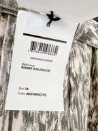 Isabel Marant Etoile Kaloscoe Printed High Waist Belted Cargo Shorts