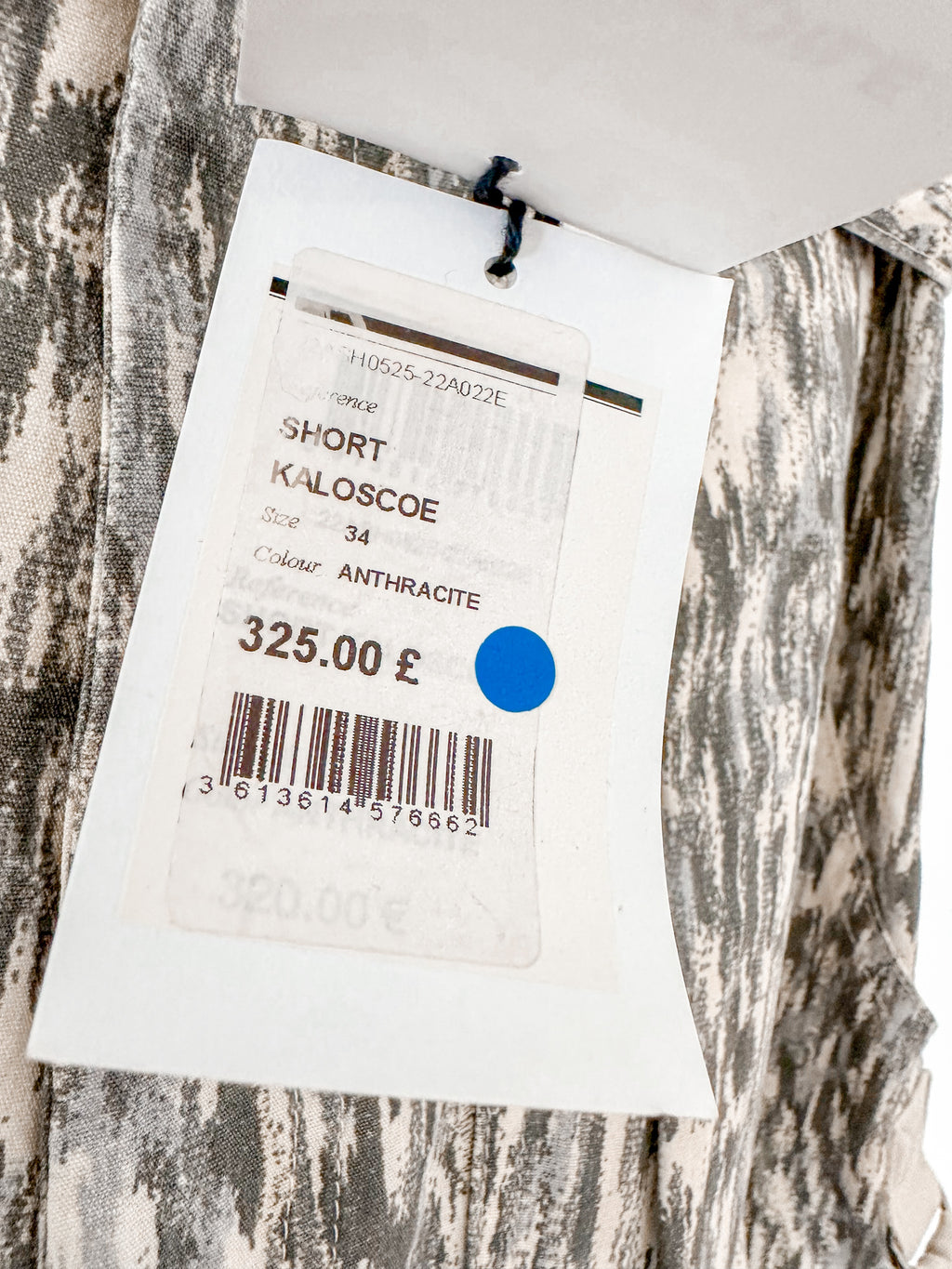 Isabel Marant Etoile Kaloscoe Printed High Waist Belted Cargo Shorts