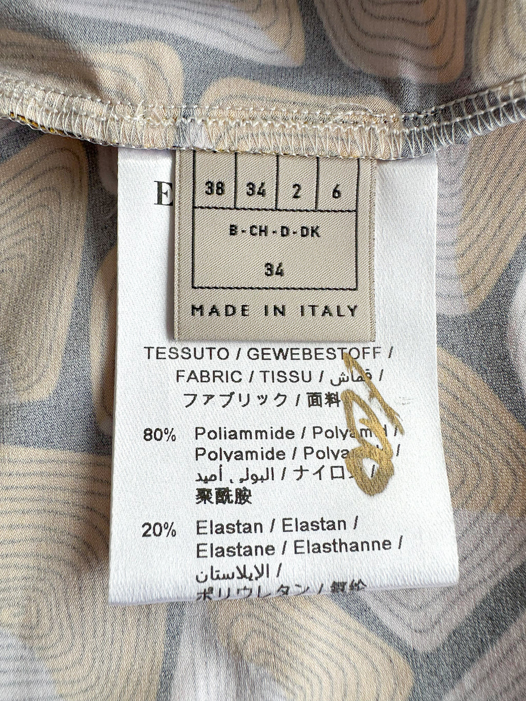 Emilio Pucci Geometric Print Bandeau Strapless Crop Top