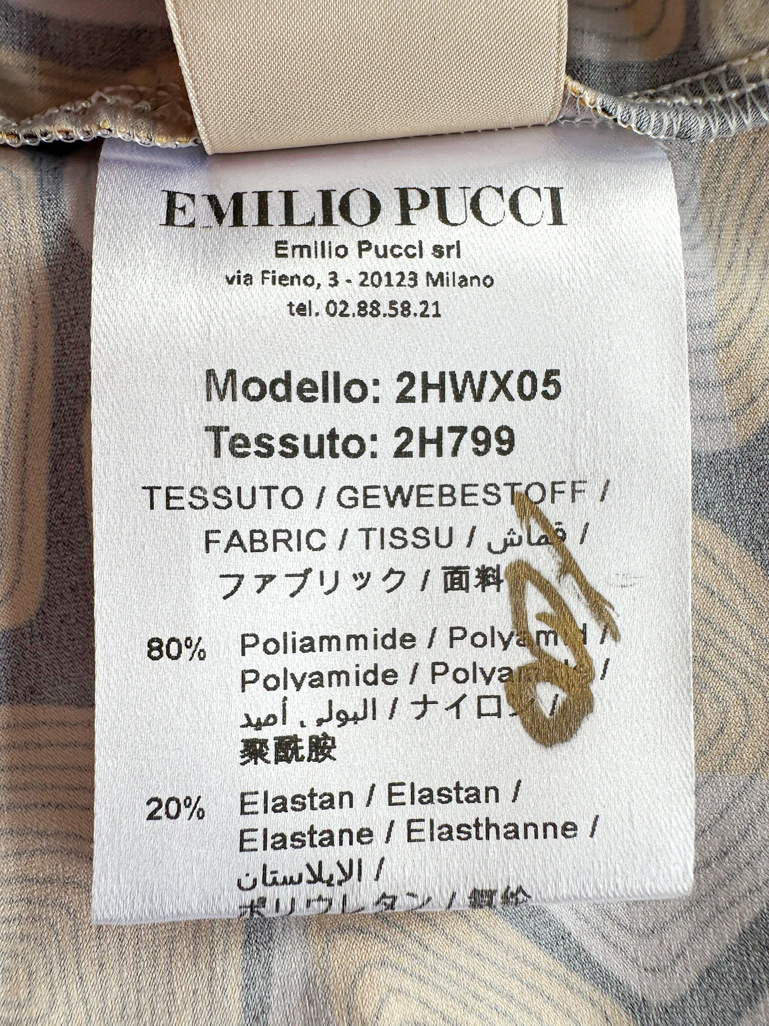 Emilio Pucci Geometric Print Bandeau Strapless Crop Top