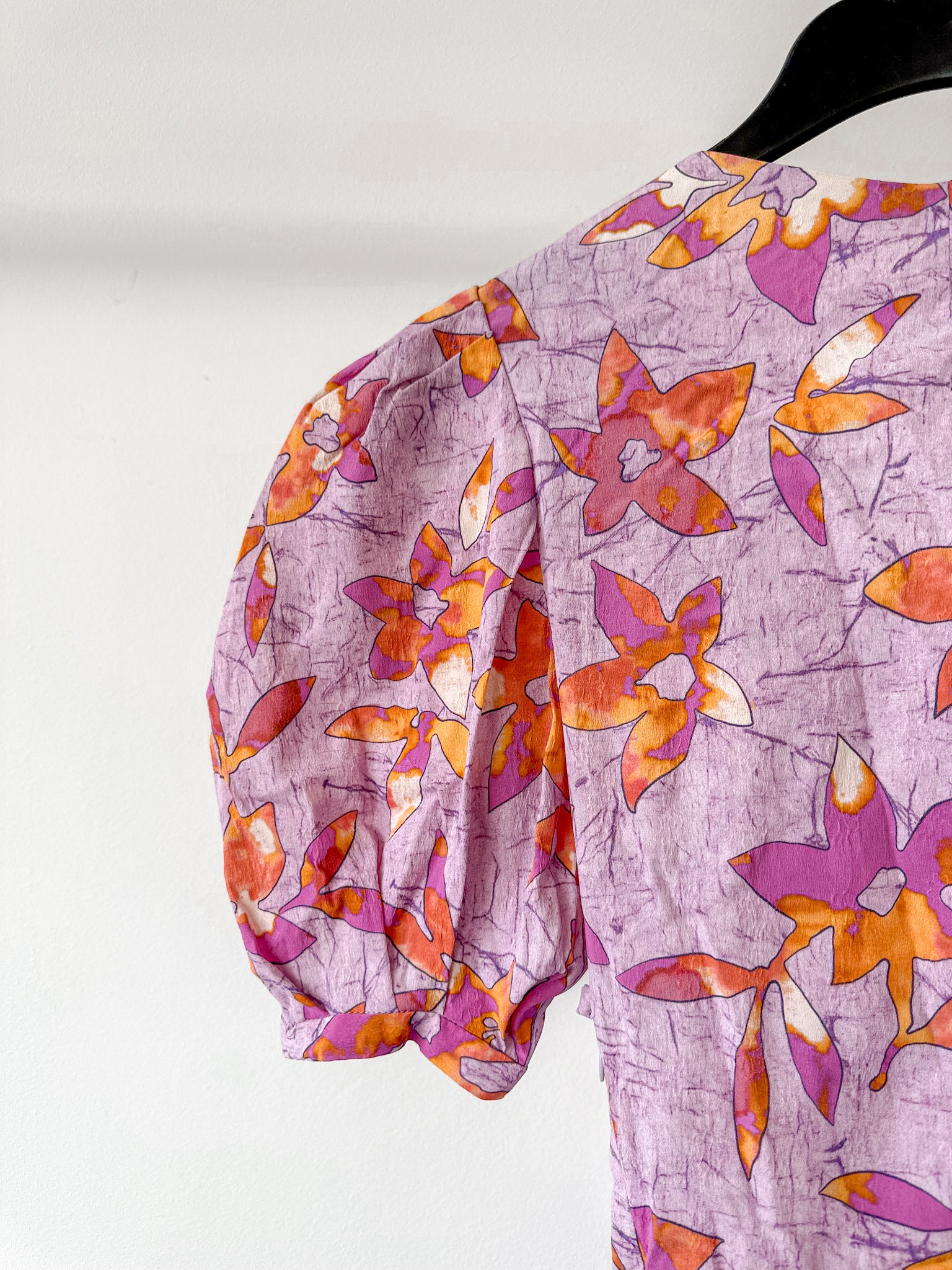 Isabel Marant Madinea Asymmetric Floral-Print Crepe Pink Top