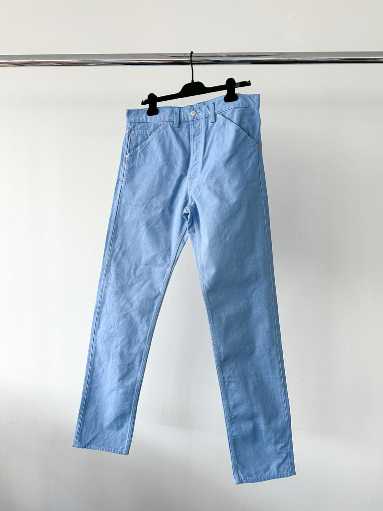 Drake's Light Blue 5 Pocket Jeans in Canvas - House Of Huntington