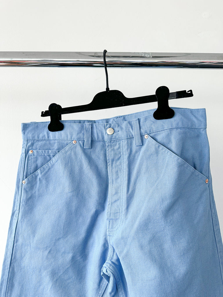 Drake's Light Blue 5 Pocket Jeans in Canvas - House Of Huntington