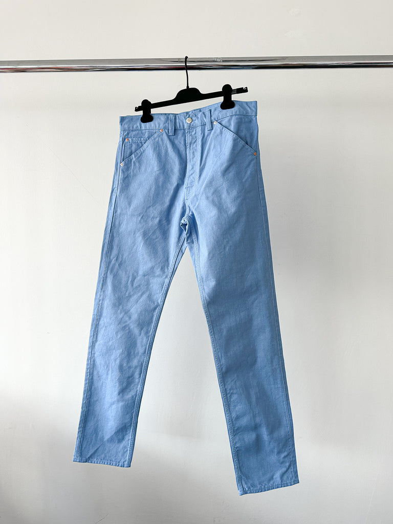 Drake's Light Blue 5 Pocket Jeans in Canvas - House Of Huntington