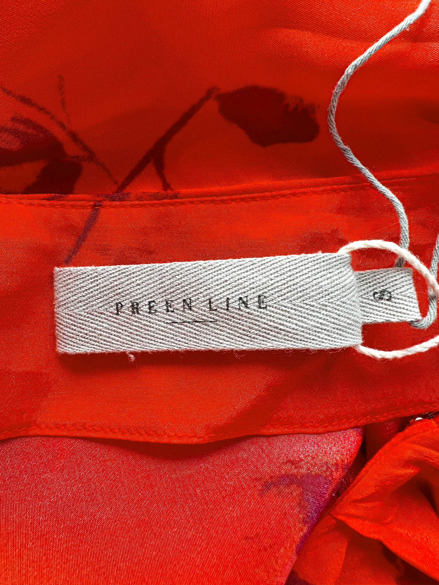 Jupe Yolanda asymétrique à fleurs rouges Preen Line