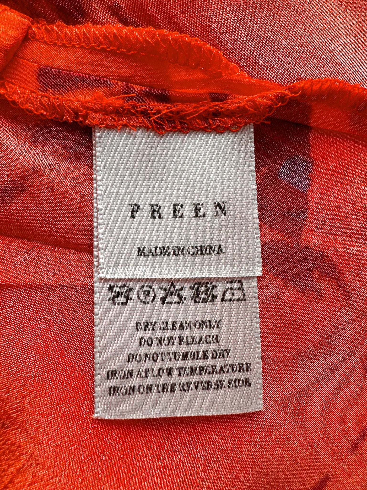 Jupe Yolanda asymétrique à fleurs rouges Preen Line