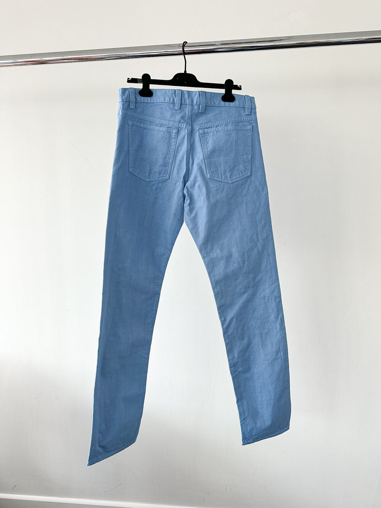 Drake's Light Blue 5 Pocket Jeans in Canvas - House Of Huntington