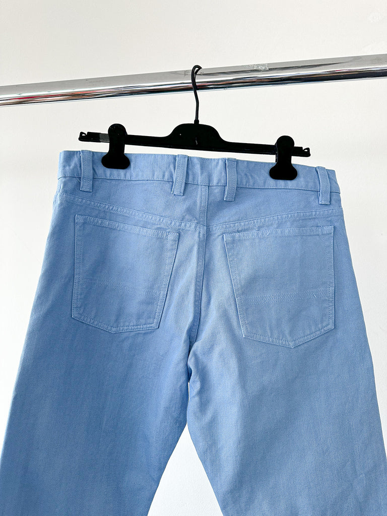 Drake's Light Blue 5 Pocket Jeans in Canvas - House Of Huntington