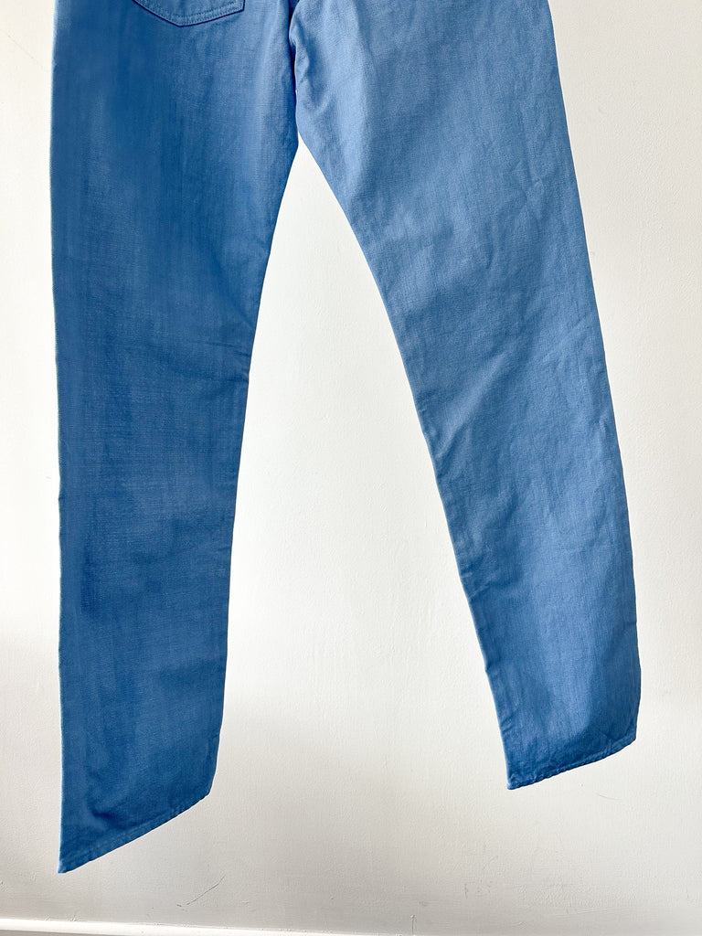 Drake's Light Blue 5 Pocket Jeans in Canvas - House Of Huntington