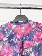 Isabel Marant Etoile Floral Pink Purple Chemise Mexika Shirt