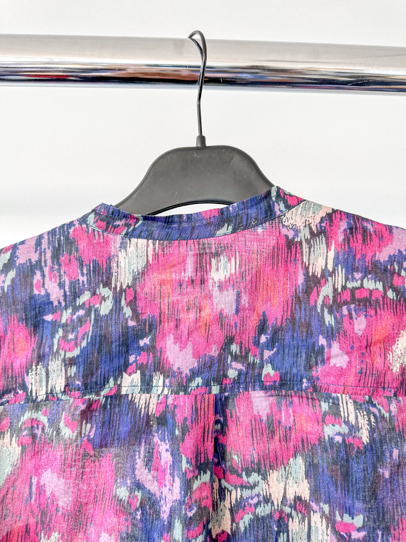 Isabel Marant Etoile Floral Pink Purple Chemise Mexika Shirt