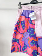 Isabel Marant Laverneo Pink Bold Logo Print Shorts