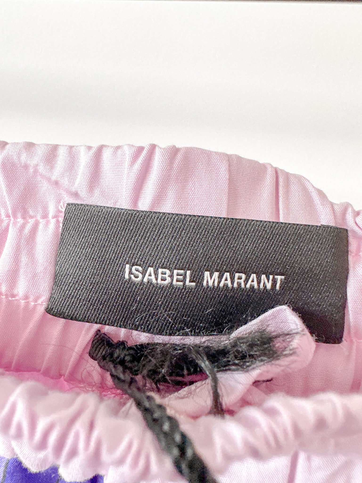 Isabel Marant Laverneo Pink Bold Logo Print Shorts