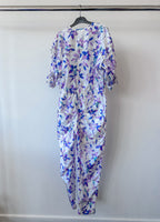 Isabel Marant Lympia Floral Print Shell Wrap Jumpsuit