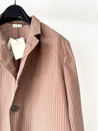 Dries Van Noten Brown Striped Jacket